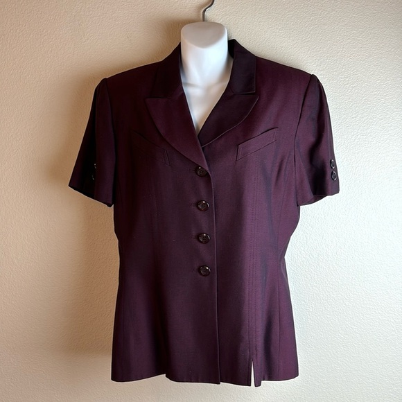 Blazer/veste Femme Kasper ASL - Taille 6 - Vert Citron - Mélange Laine - Excellent état Occasion